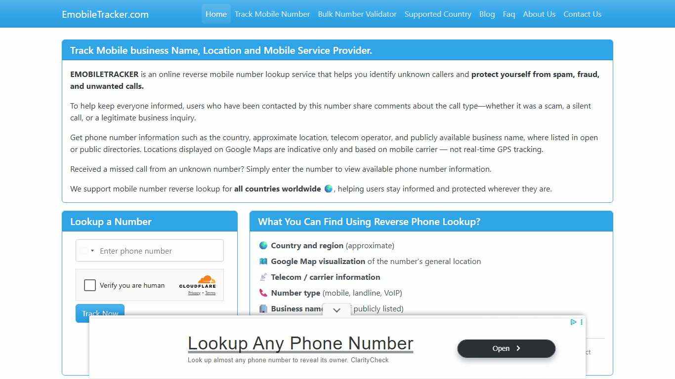 Mobile Number Tracker Find Owner Name and Location on Google Map.
